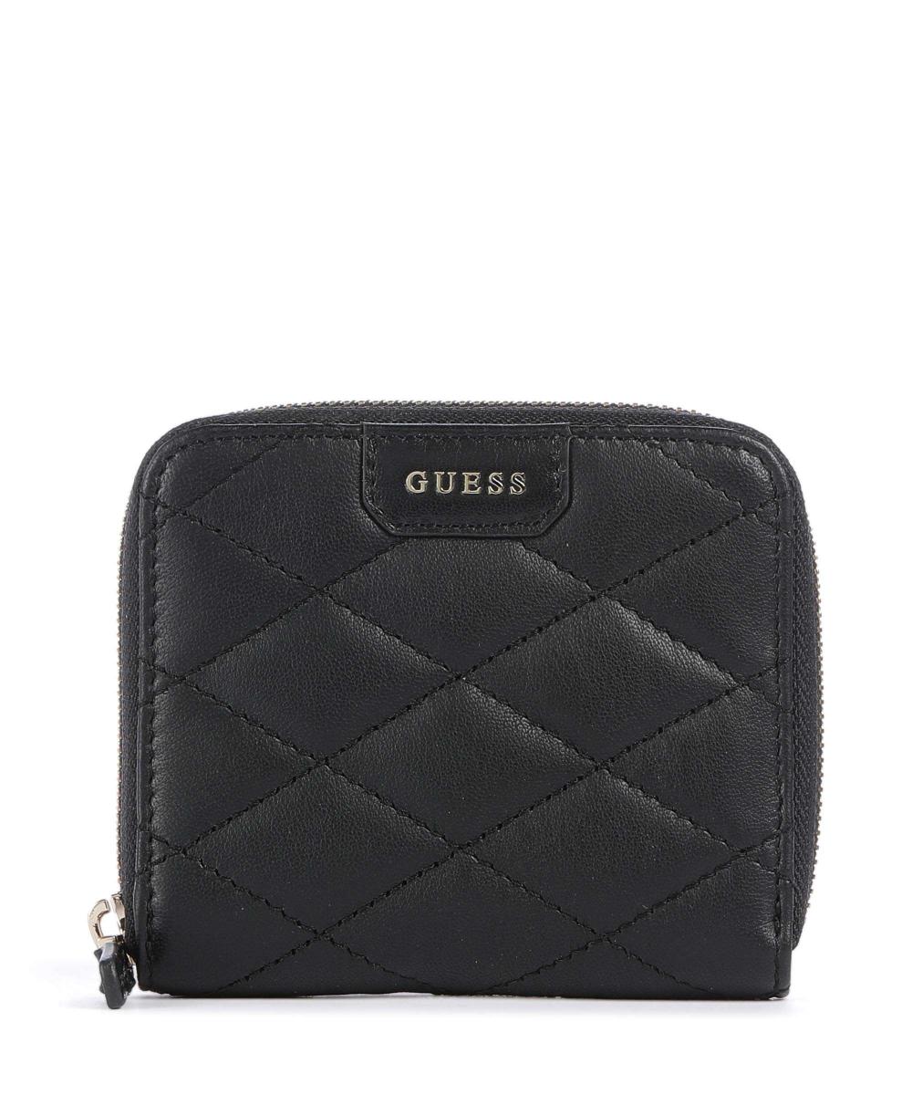 

Кожаный кошелек с RFID-меткой Guess, черный
