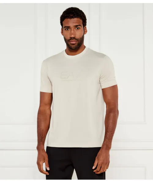 

Футболка Slim fit Ea7, бежевый