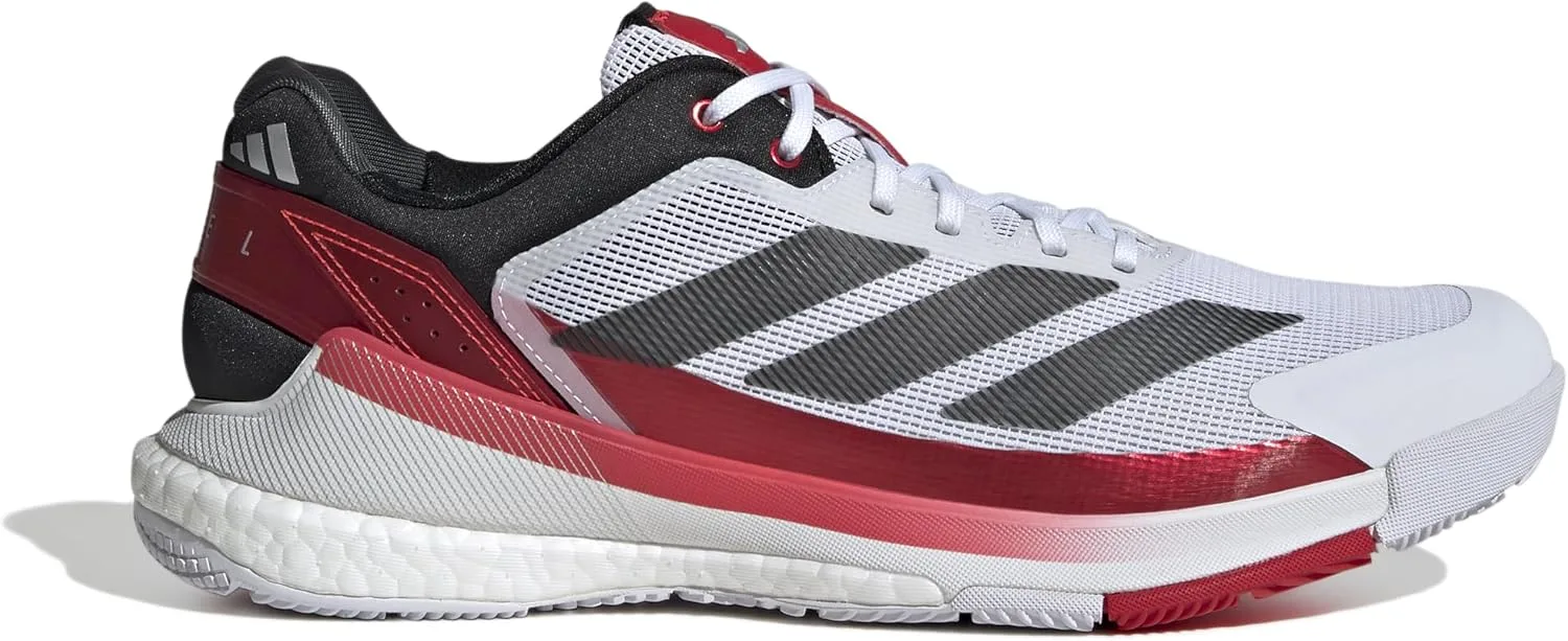 Мужские кроссовки для падела Adidas Crazyquick Boost, белый/черный/красный — фото 3