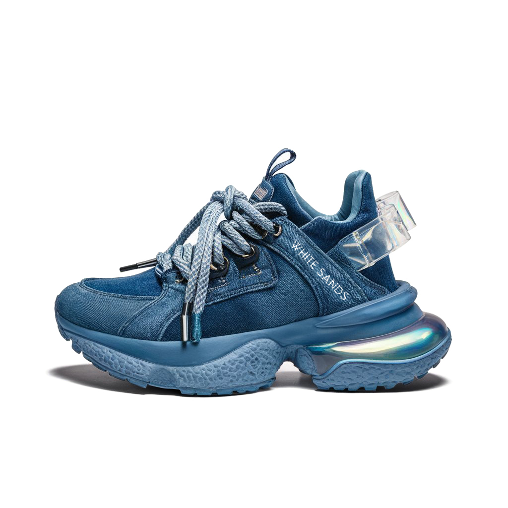 

WHITE SANDS Износостойкие дышащие низкие массивные кроссовки мужские синие, цвет Blue