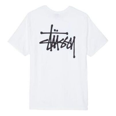 

Футболка classic basic printing short sleeve 'white' Stussy, белый