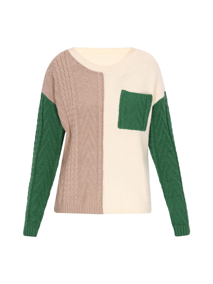 

Свитер myMo, цвет white multicolour green