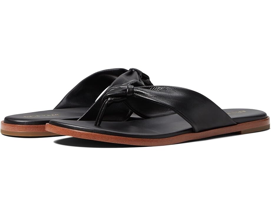 

Сандалии Cole Haan Fiona Thong Slide Sandal, черный