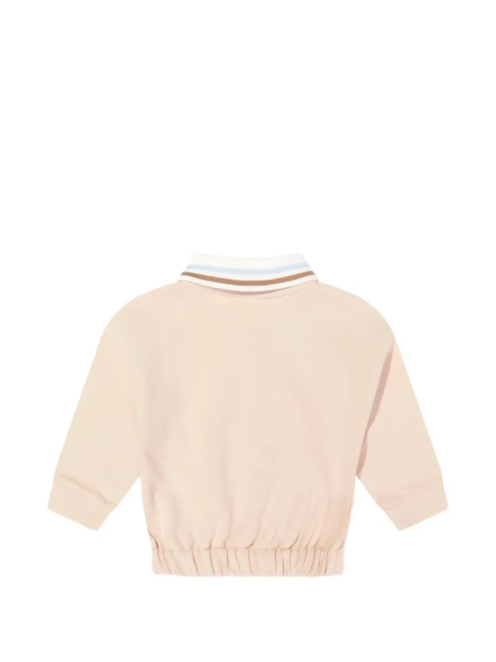 Свитер с воротником поло с принтом Teddy Bear Fendi Kids, нейтральный — фото 2