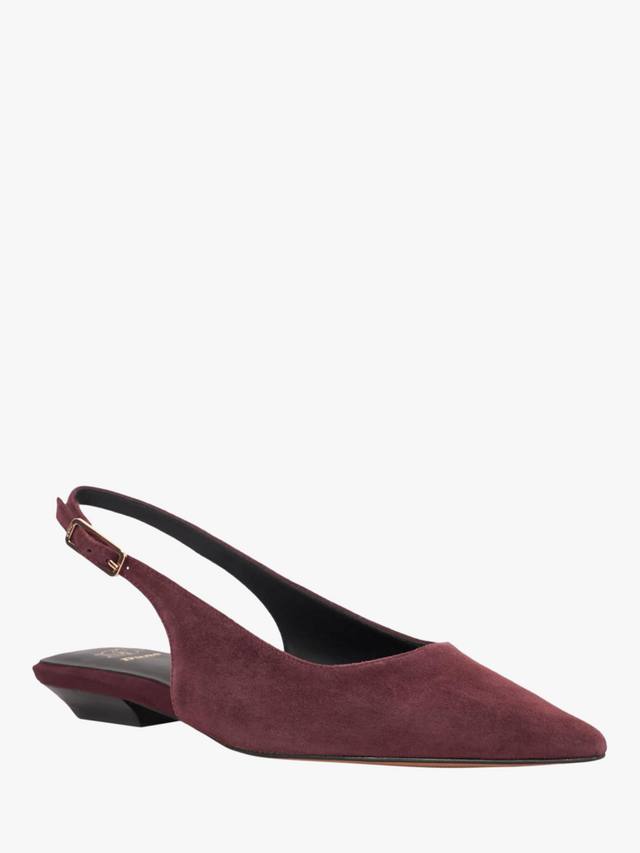 Туфли-лодочки Dune Hostess на тонком каблуке с ремешком из замши Dune London, Purple — фото 4