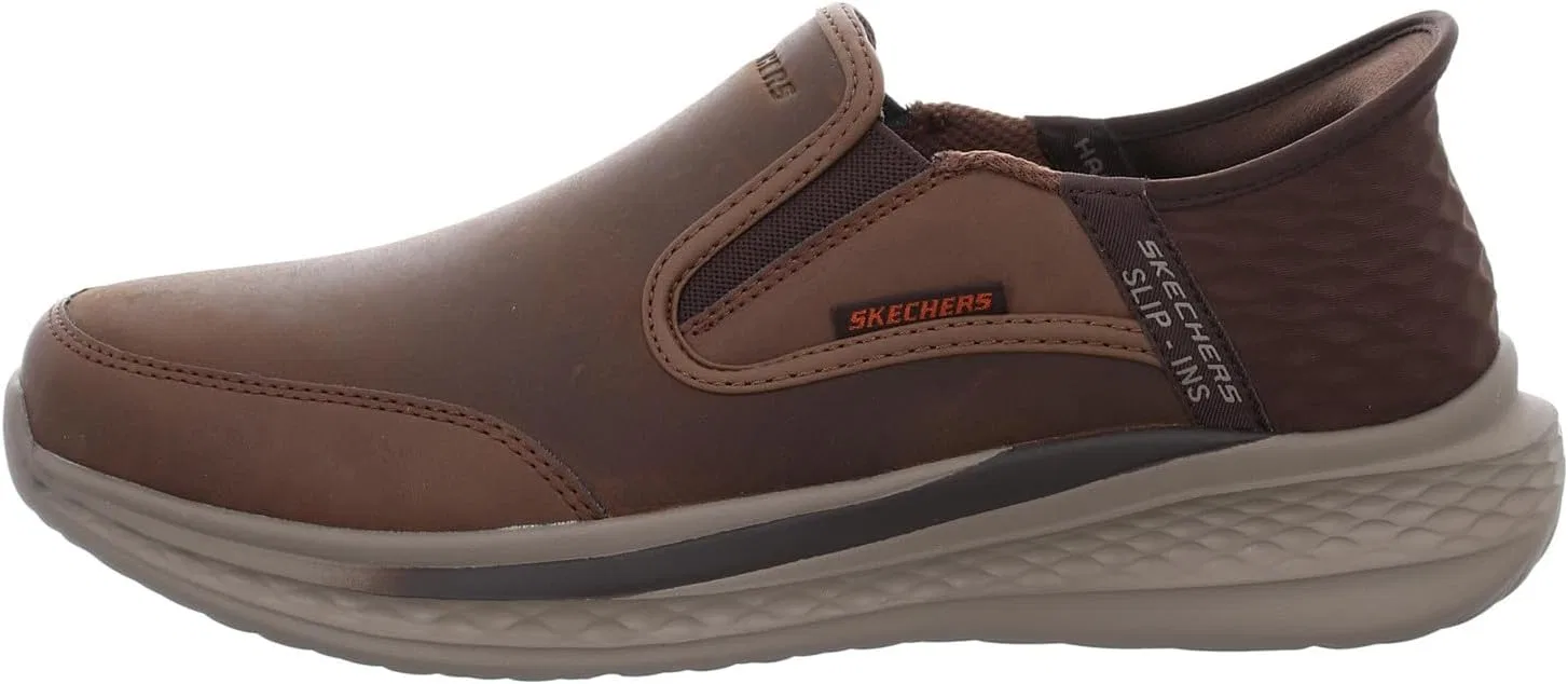 Слипоны Skechers Adult Master Item 205237 CDB Brown, красный/коричневый — фото 2