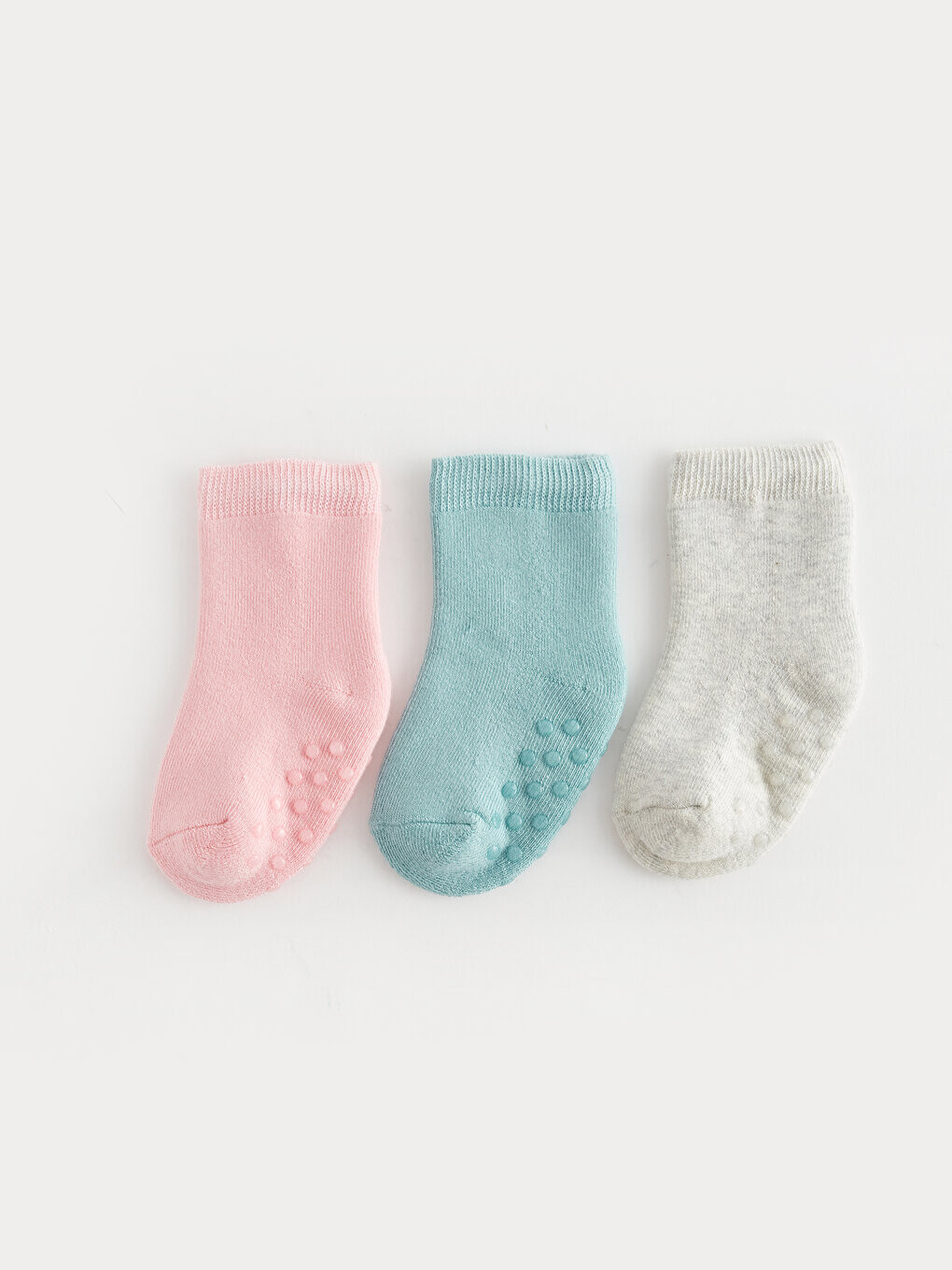 

Базовые носки для девочек, 3 предмета LCW baby, бледно-розовый