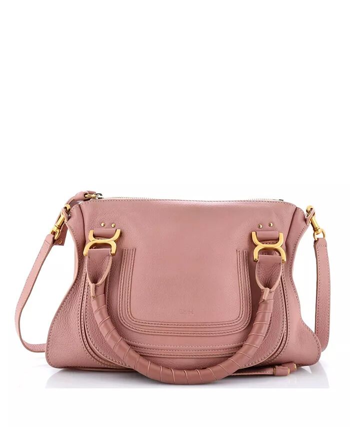

Кожаная сумка Marcie среднего размера Pre-Owned Chloe, розовый
