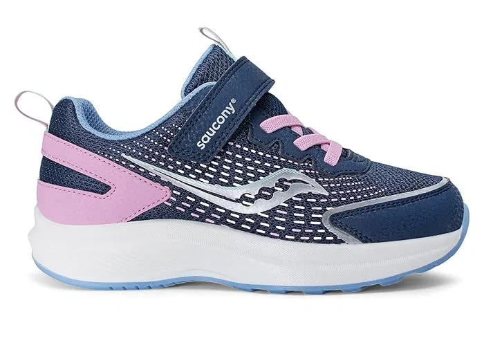 Кроссовки детские Cohesion FST Saucony Kids, Navy/Pink — фото 4