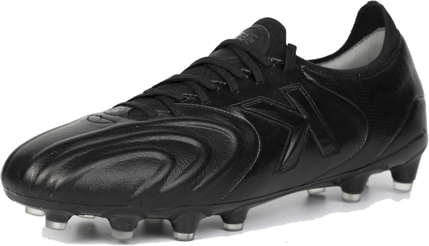 Футбольные бутсы KELME из кожи кенгуру - FG Pro K-Leather - для игры на улице и в зале, мужские, взрослые размеры, черный — фото 3