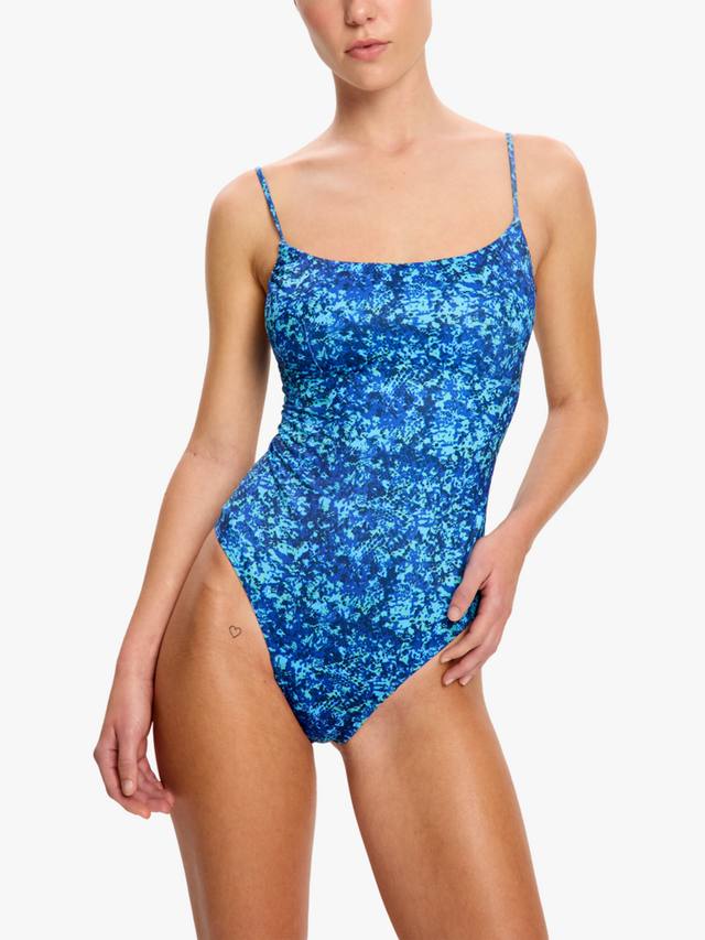 

Купальник Tidal Period с завязками на спине Modibodi, Light Absorbency, Python Blue