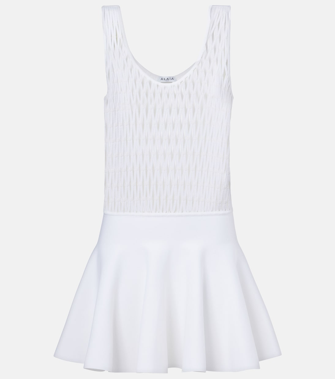 

Мини-платье фигуристки Alaïa, Blanc