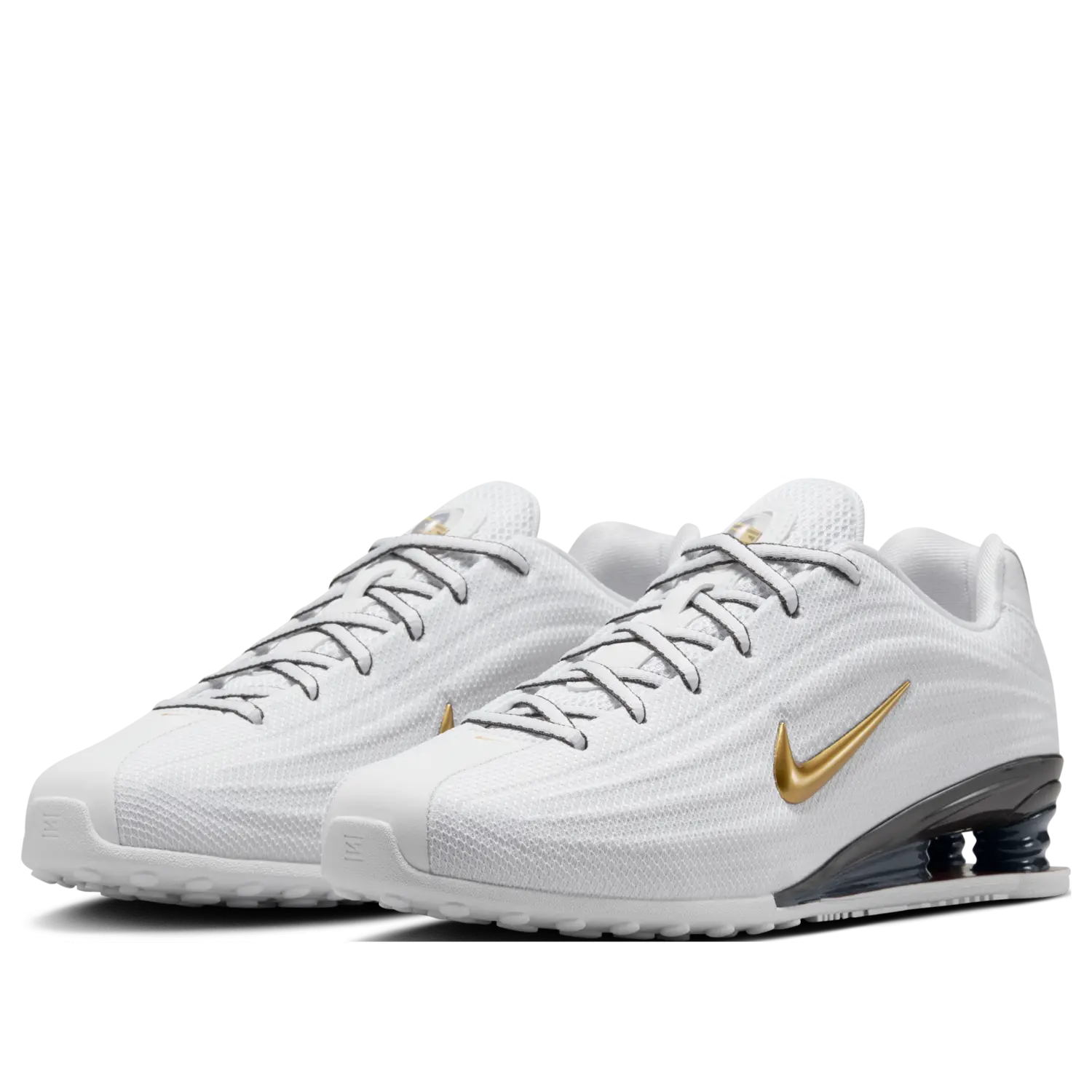 Кроссовки (WMNS) Nike Shox Z 'White Metallic Gold' — фото 4