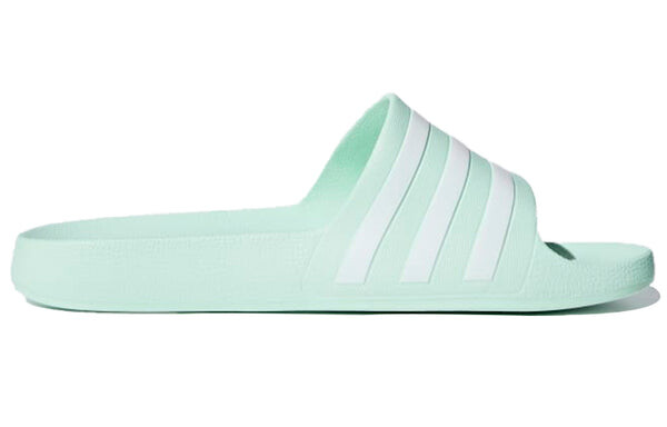 Тапочки adilette slide 'ice mint' Adidas, зеленый — фото 2