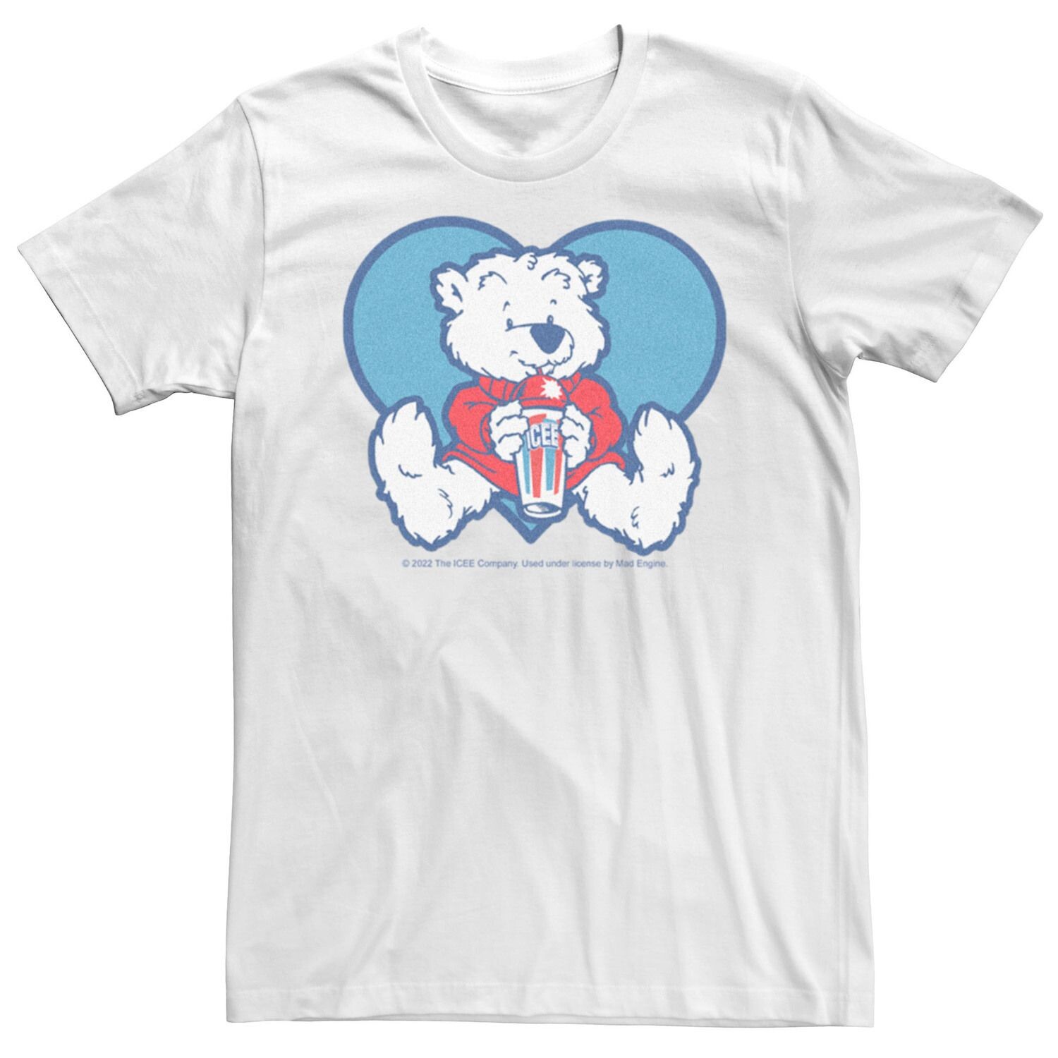 

Мужская футболка ICEE Blue Heart с полярным медведем Licensed Character