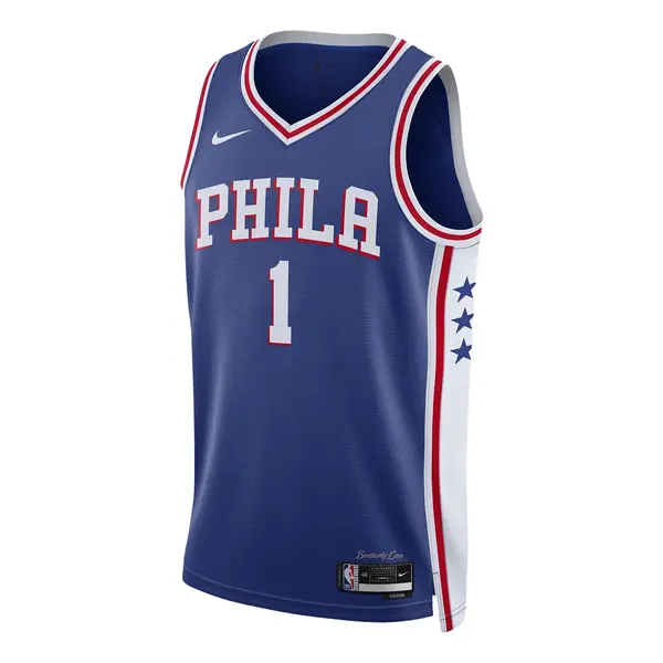 

Футболка x nba philidelphia 76ers 22 23 icon edition swingman джерси Nike, синий