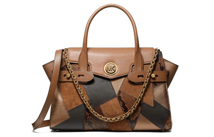 

MICHAEL KORS Сумка через плечо Carmen, кожаная, коричневая, женская