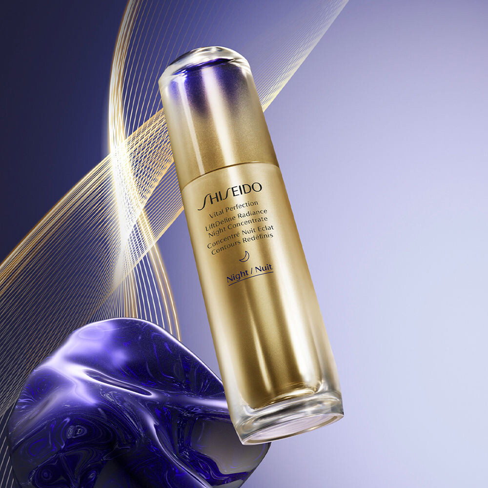 Увлажняющая сыворотка для ухода за лицом Vital perfection lift define night serum Shiseido, 40 мл — фото 2