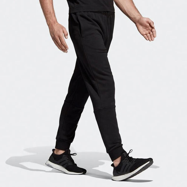 Спортивные штаны adidas Stylish Knit logo Bundle Feet Sports Long Pants Black, черный — фото 3