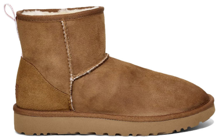 Ботинки зимние UGG WMNS Classic Mini II Graphic Logo, коричневый — фото 3
