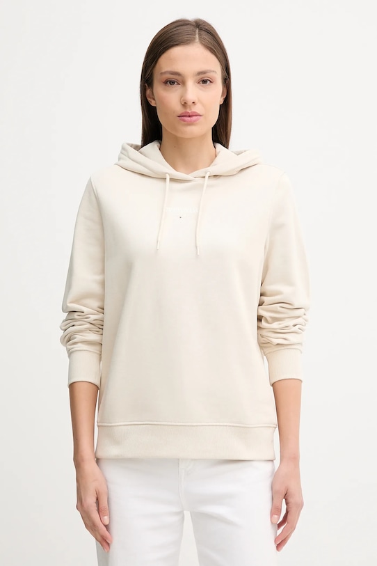 

Хлопковая толстовка Tommy Jeans, бежевый