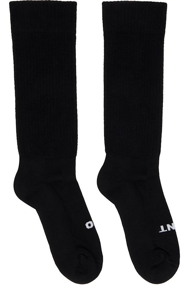 

Rick Owens Черные носки Concordian с надписью "so cunt"