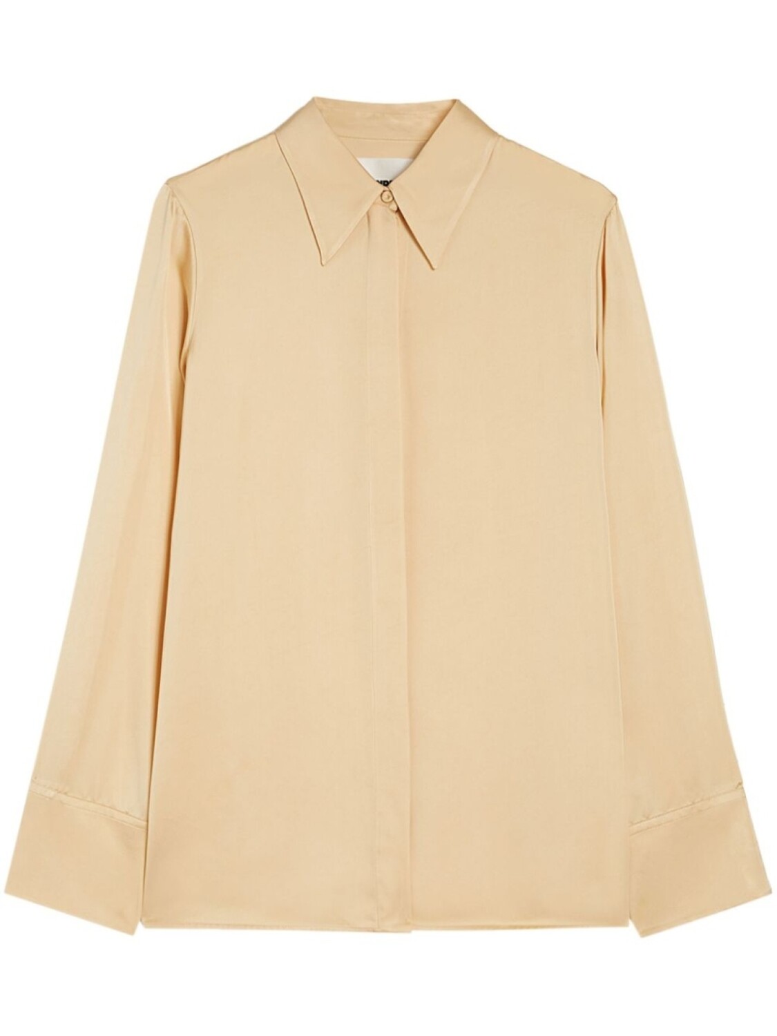 

Рубашка с потайной застежкой Jil Sander, нейтральный цвет
