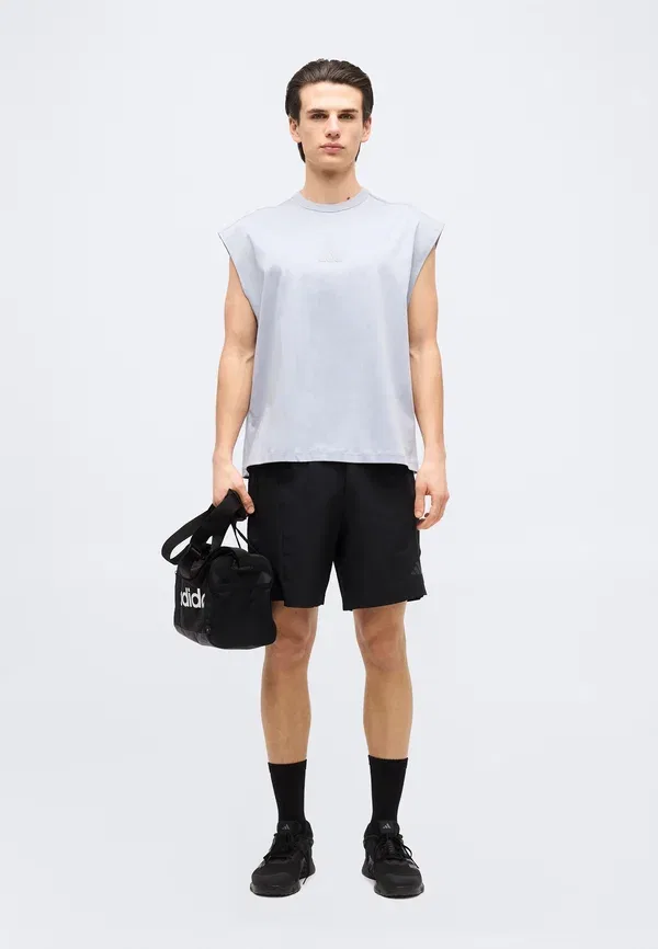 Футболка Adidas Sportswear Soft Lux Top Basic T-Shirt, серебристый — фото 2
