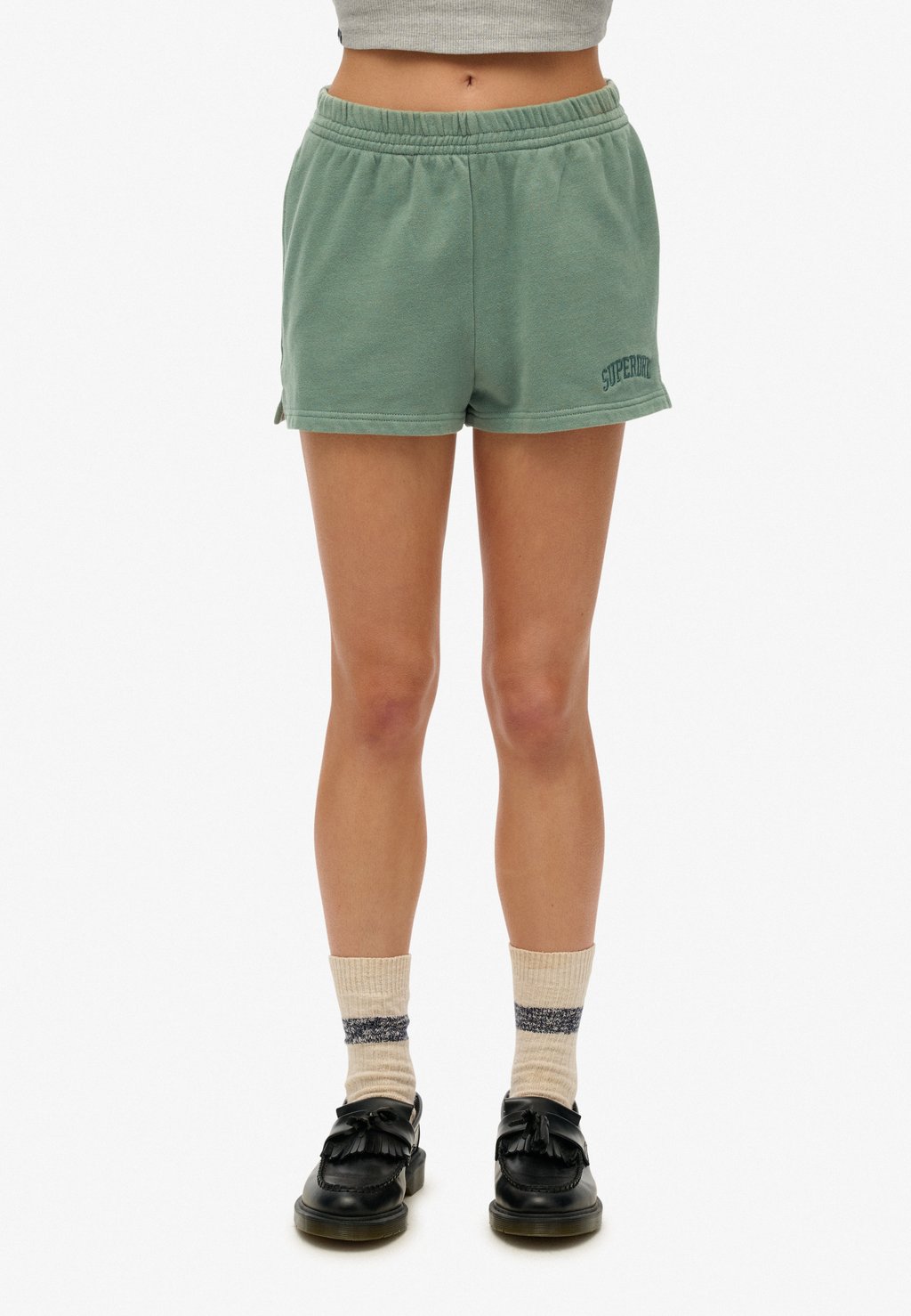 

Шорты ATHLETIC TONAL EMBROIDERED - Tracksuit bottoms Superdry, зеленый