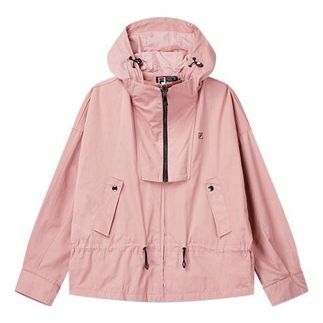 

Куртка hooded sports woven jacket pink red Fila, розовый