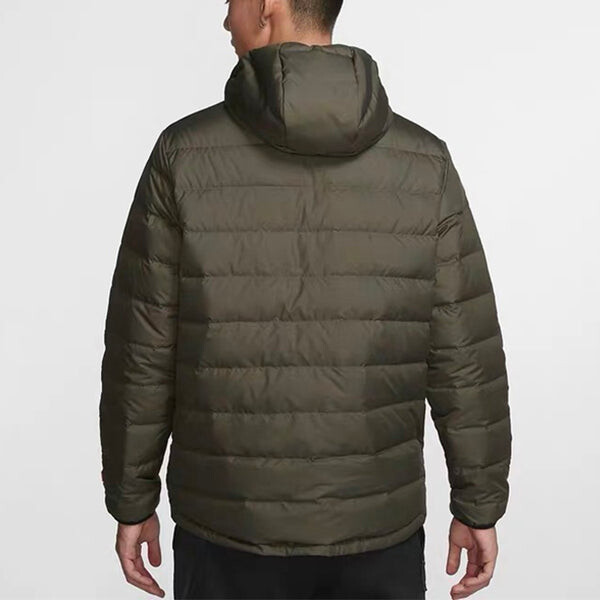 Пуховик Nike Stay Warm Casual Sports hooded down Jacket Green, зеленый — фото 4