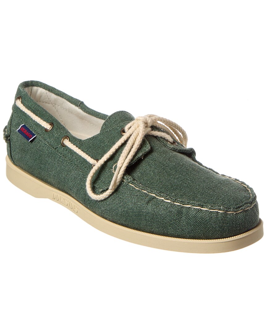 

Лодочные туфли Sebago Portland Canvas, зеленый