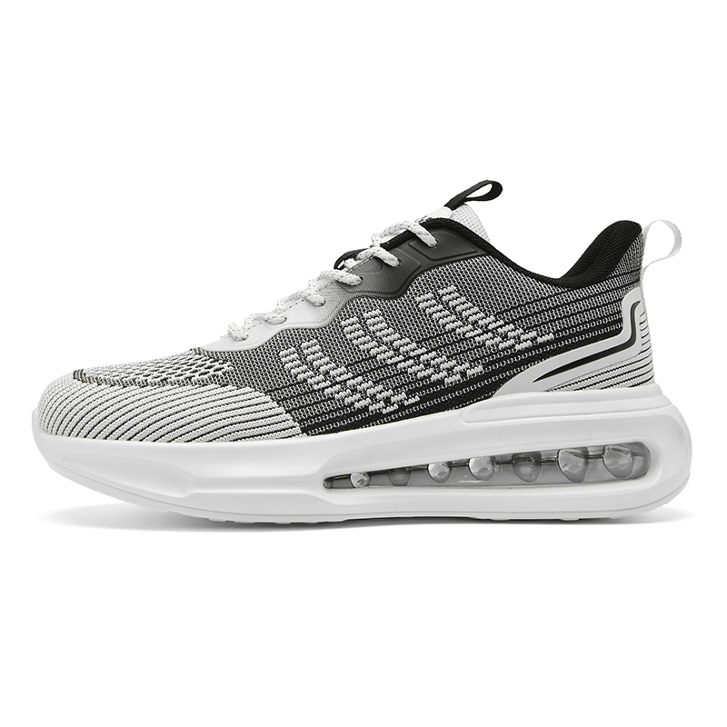 

Black-tailed deer Чернохвостые оленевые дышащие и легкие низкие кроссовки с воздушной подушкой для бега мужские бело-серые, цвет White Gray