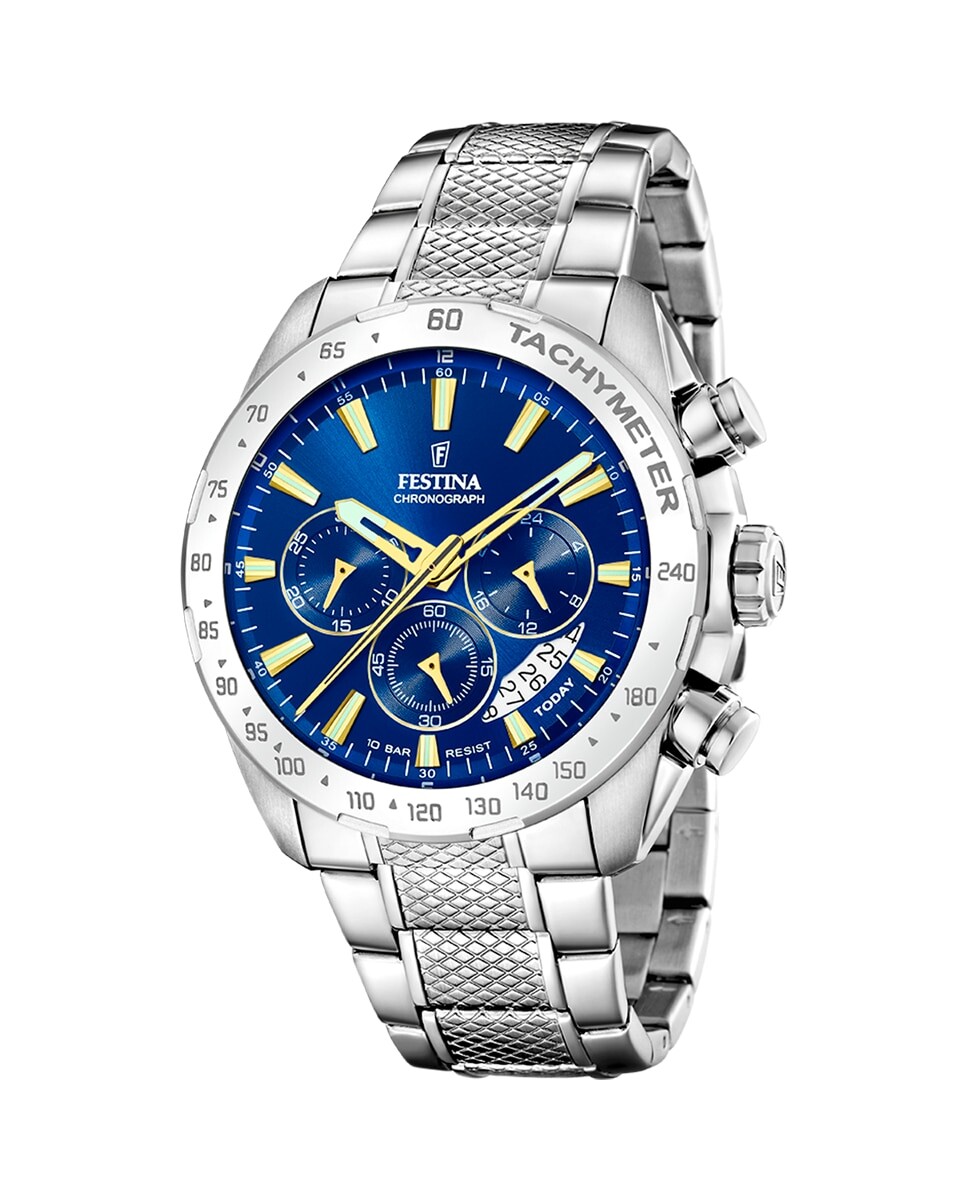 

F20668/2 Мужские часы Timeless Chronograph из серебряной стали Festina, серебро