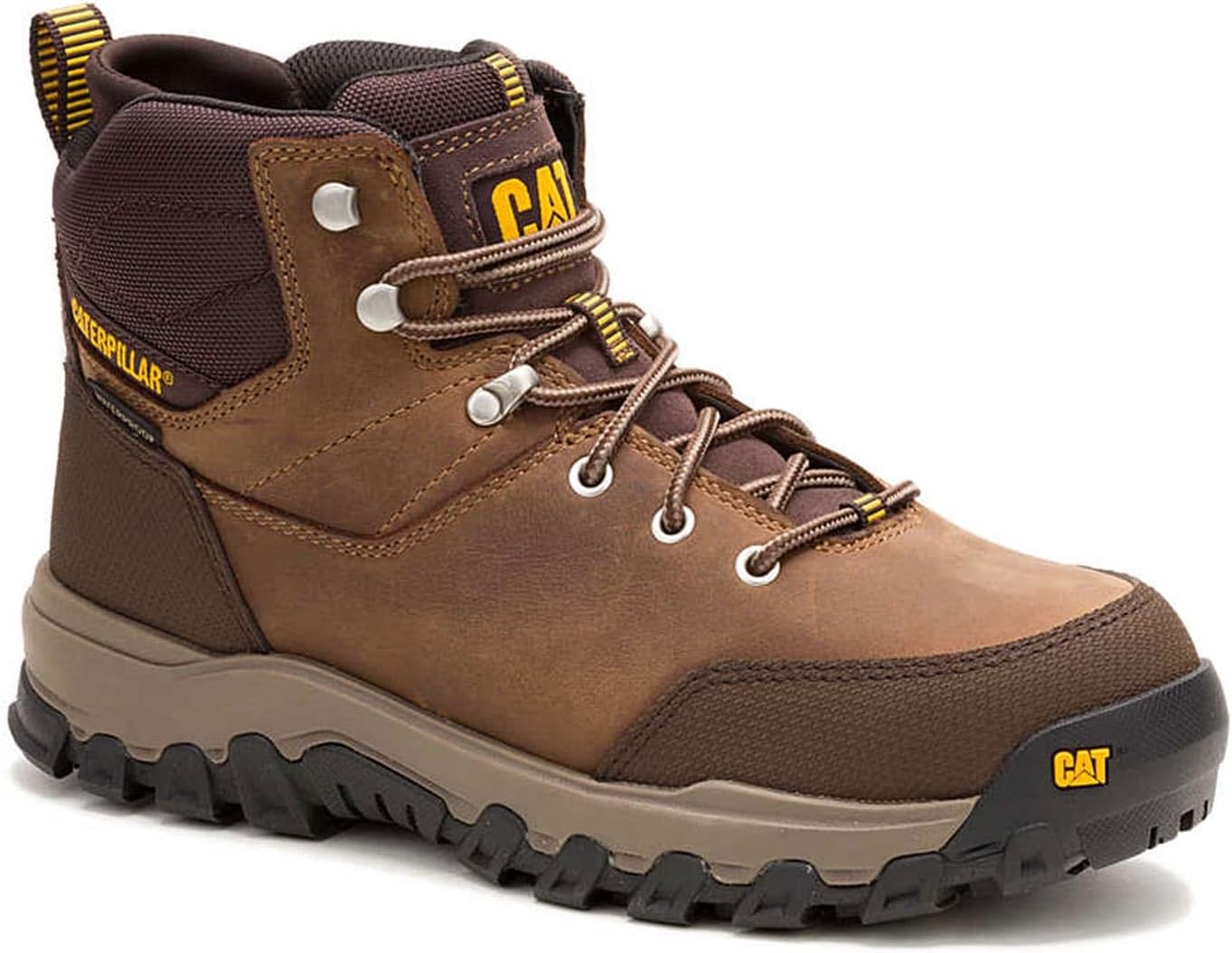 Мужские водонепроницаемые ботинки CAT Threshold Rebound Hiker с металлическим носком, Bison — фото 2