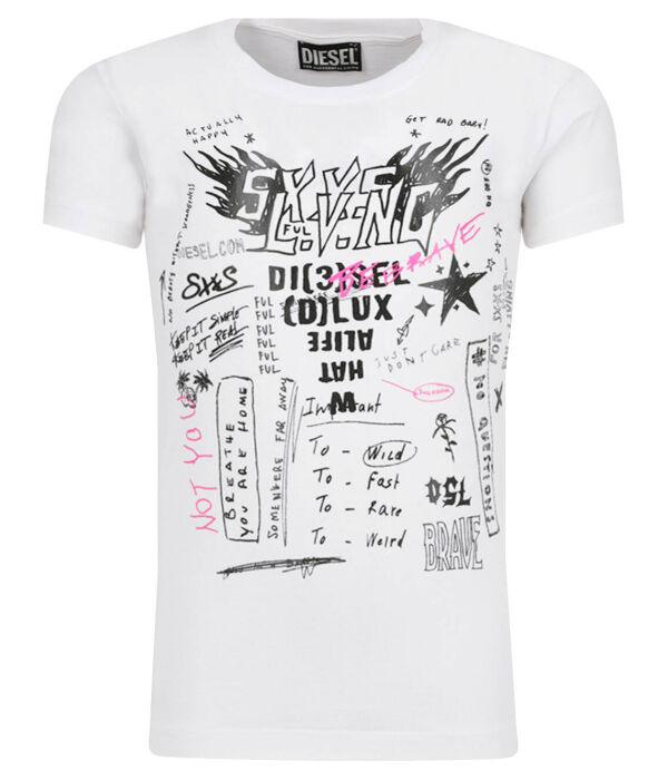 

Футболка tsilyexa Regular fit Diesel, белый