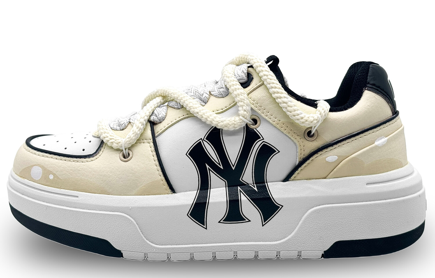 

Кроссовки для скейтбординга Chunky Liner унисекс с низким верхом бежевого цвета Mlb, Бежевый, Кроссовки для скейтбординга Chunky Liner унисекс с низким верхом бежевого цвета Mlb