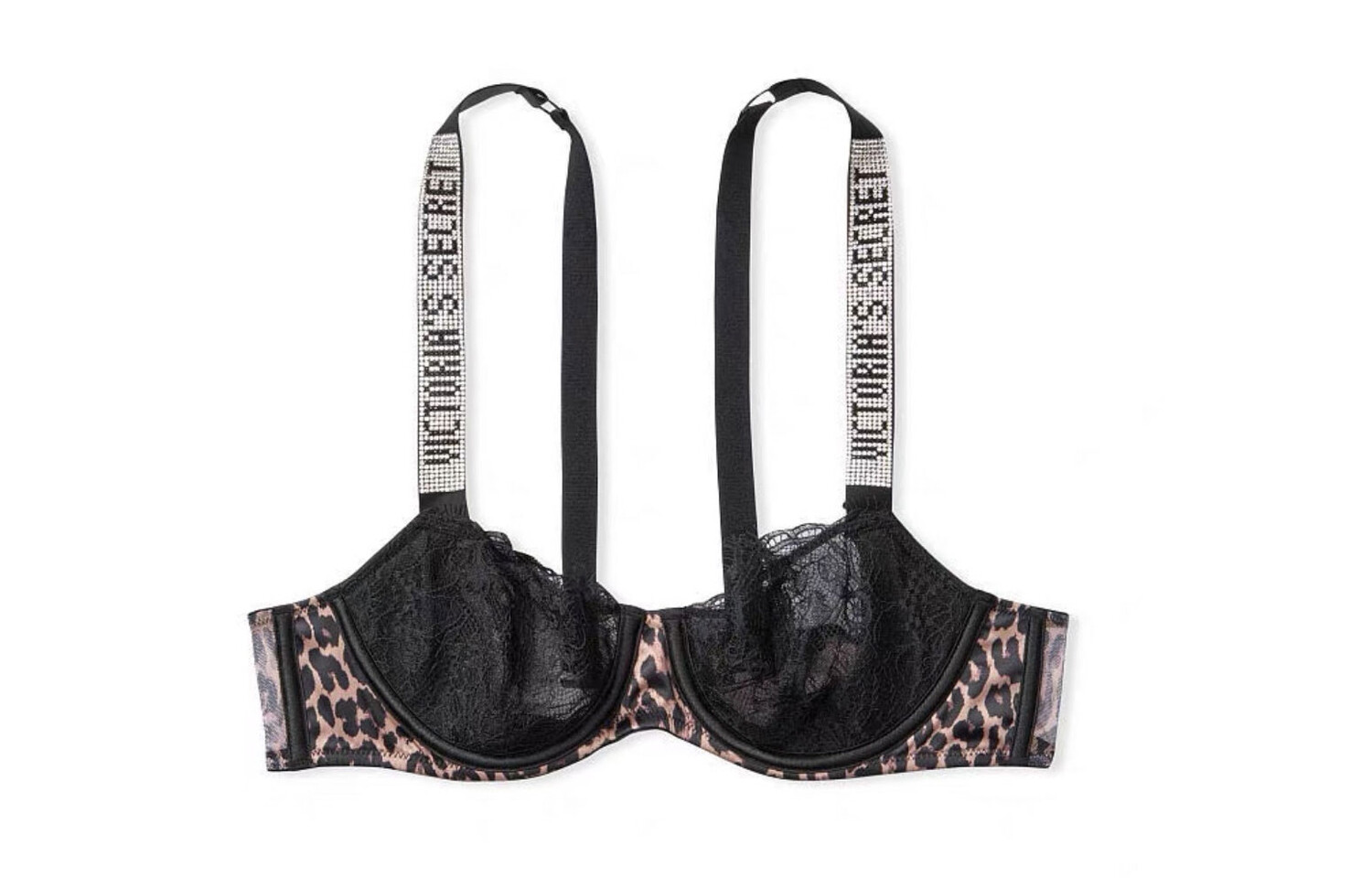 

Женский бюстгальтер Victoria's Secret, цвет Black/Leopard Print