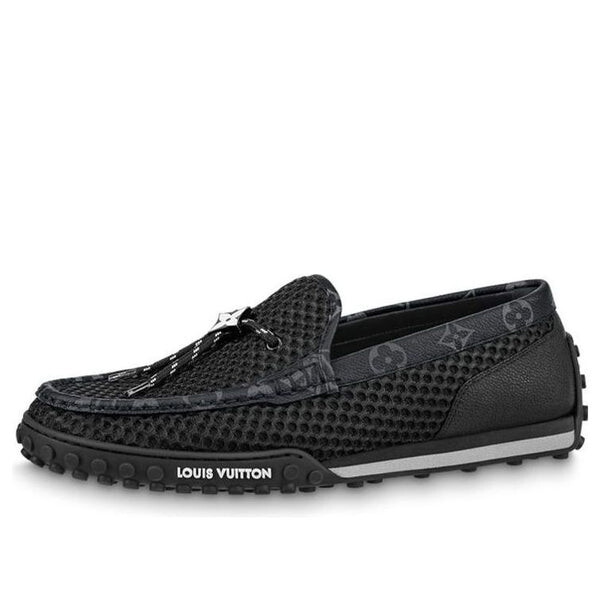 

Кроссовки racer moccasins shoes 'black' Louis Vuitton, черный