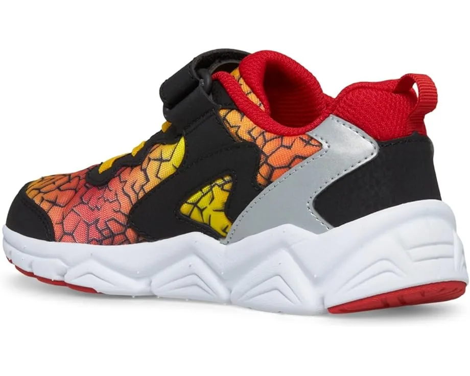 Кроссовки Saucony Kids Flash A/C 3.0 Sneakers (Toddler/Little Kid/Big Kid), Black/Red/Yellow — фото 4