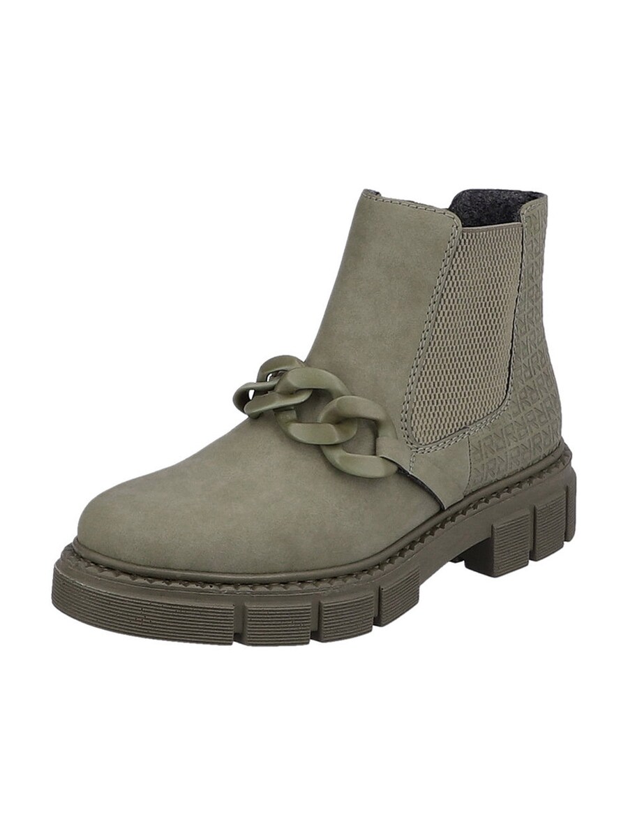 Ботинки женские челси Rieker Chelsea Boots с принтом, хаки