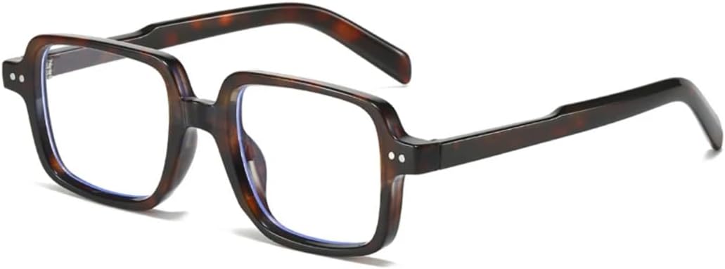 

Солнцезащитные очки для мужчин и женщин - защита UV400 - линзы Rivets Punk с прозрачным градиентом для занятий спортом на открытом воздухе и вождения DSVIGF, Leopard Clear