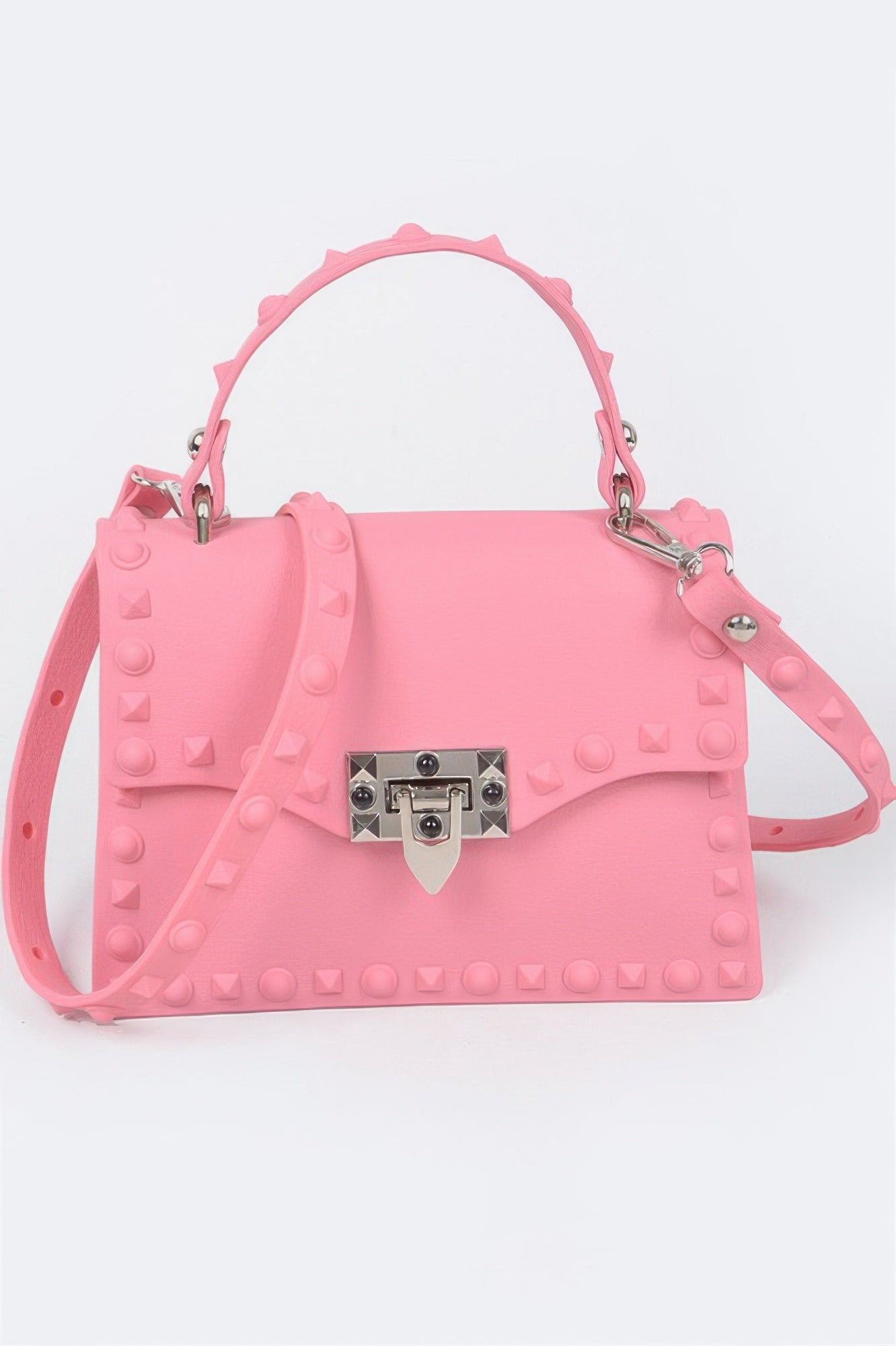 

Монохромный клатч с шипами FASHNZFAB, Blush