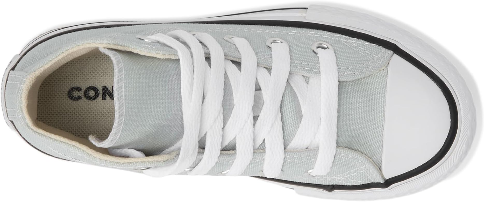 Кроссовки Converse Kids Chuck Taylor All Star Eva Lift Platform, цвет Rainwashed Grey/White — фото 2