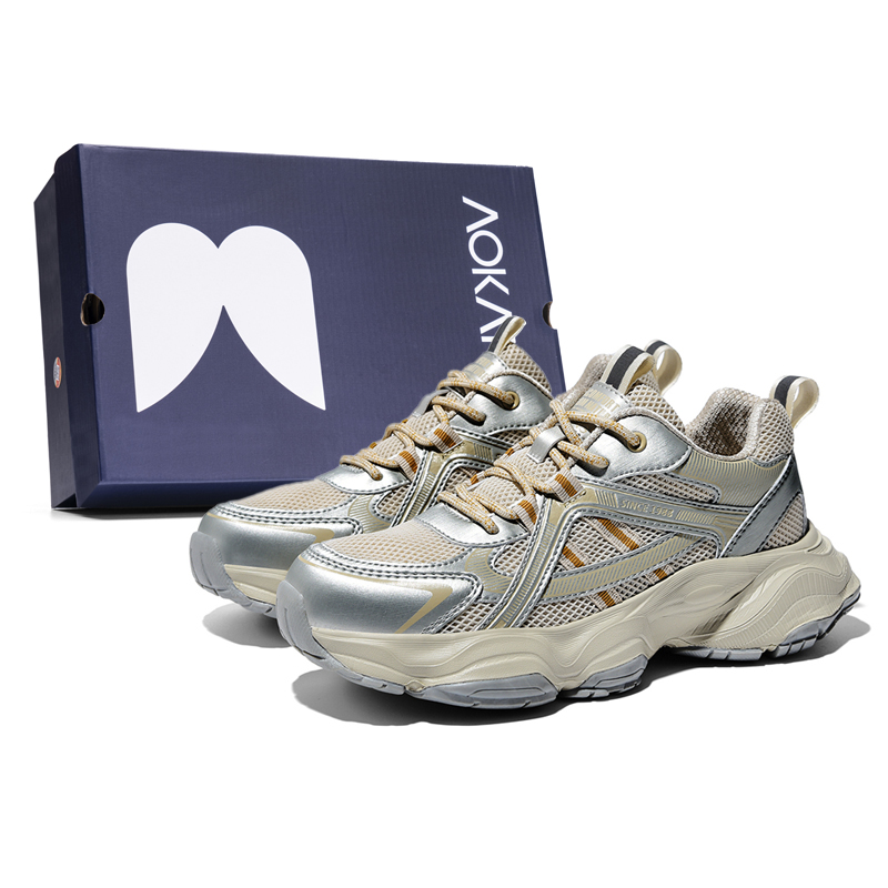 

AOKANG Массивные кроссовки унисекс низкие серебряные, золотые - золотые, цвет Gold[Standard Sports Shoe Size]