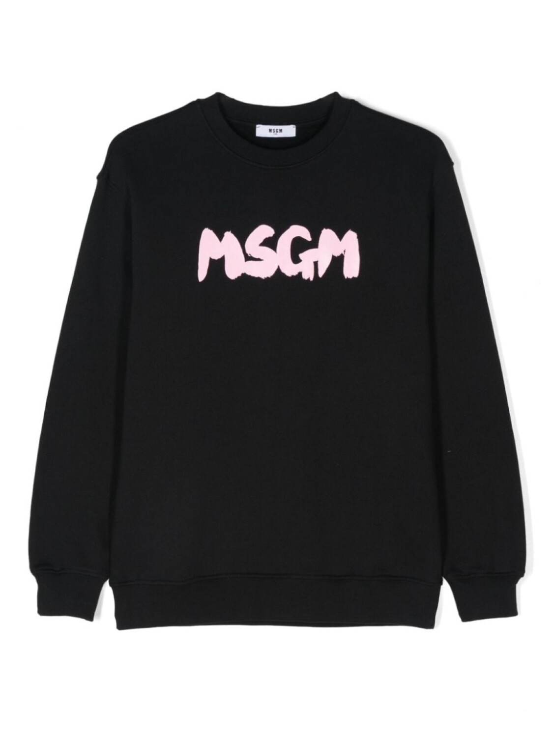 

MSGM Kids хлопковая толстовка с логотипом, черный