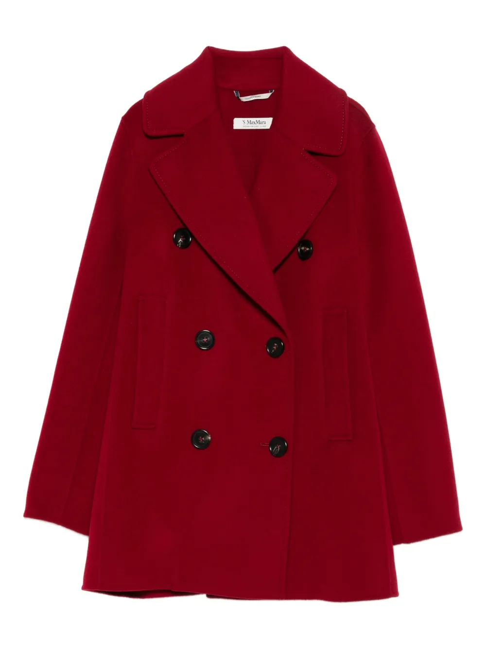 

Двубортное шерстяное пальто 'S Max Mara, красный