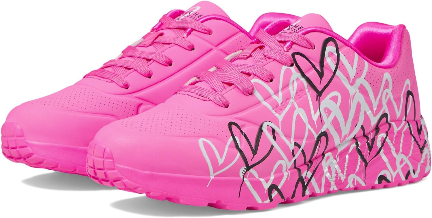 

Кроссовки SKECHERS KIDS Jgoldcrown:Uno Lite - Metallic Love 314067L, цвет Hot Pink/Multi