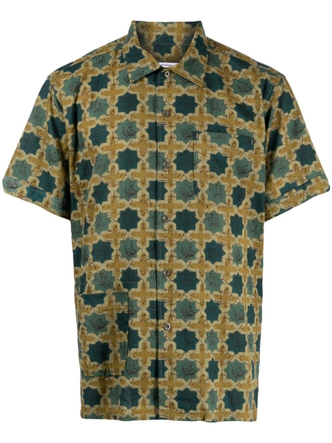 

Engineered Garments рубашка с узором, синий