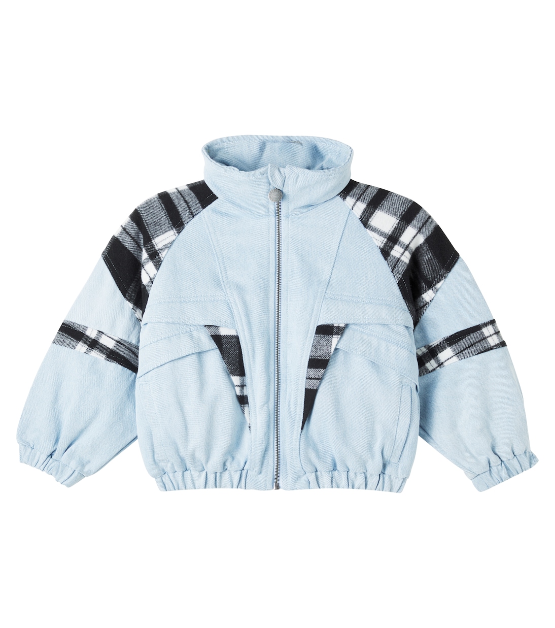 

Джинсовая куртка в клетку Stella McCartney Kids, светло-синий